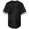 Atonmore Men Blank Plain Football Jersey, Adult Hip Hop Hipster Short Sleeve Mesh Pullover Shirts,Custom Sports Uniforms for Party(49-Black,3X-Large) view 2