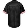 Atonmore Men Blank Plain Football Jersey, Adult Hip Hop Hipster Short Sleeve Mesh Pullover Shirts,Custom Sports Uniforms for Party(49-Black,3X-Large) view 3