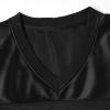 Atonmore Men Blank Plain Football Jersey, Adult Hip Hop Hipster Short Sleeve Mesh Pullover Shirts,Custom Sports Uniforms for Party(49-Black,3X-Large) view 4