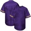 Atonmore Men Blank Plain Football Jersey, Adult Hip Hop Hipster Short Sleeve Mesh Pullover Shirts,Custom Sports Uniforms for Party(Purple,3X-Large) view 1