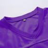 Atonmore Men Blank Plain Football Jersey, Adult Hip Hop Hipster Short Sleeve Mesh Pullover Shirts,Custom Sports Uniforms for Party(Purple,3X-Large) view 2