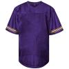 Atonmore Men Blank Plain Football Jersey, Adult Hip Hop Hipster Short Sleeve Mesh Pullover Shirts,Custom Sports Uniforms for Party(Purple,3X-Large) view 3
