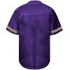 Atonmore Men Blank Plain Football Jersey, Adult Hip Hop Hipster Short Sleeve Mesh Pullover Shirts,Custom Sports Uniforms for Party(Purple,3X-Large) view 4