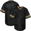 Atonmore Men Blank Plain Football Jersey, Adult Hip Hop Hipster Short Sleeve Mesh Pullover Shirts,Custom Sports Uniforms for Party(ST-Black,XX-Large) view 1