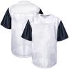 Atonmore Men Blank Plain Football Jersey, Adult Hip Hop Hipster Short Sleeve Mesh Pullover Shirts,Custom Sports Uniforms for Party(NZ-White,Medium) view 1