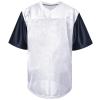 Atonmore Men Blank Plain Football Jersey, Adult Hip Hop Hipster Short Sleeve Mesh Pullover Shirts,Custom Sports Uniforms for Party(NZ-White,Medium) view 2