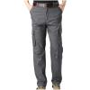 Dgoopd Cargo Pants for Men Straight Leg Stretch Waist Pants Casual Cotton Pants Lightweight Jogger Pants with Pockets Gray view 1
