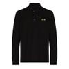 woxingwosu Mens Polo Shirts CIA Embroidered Long Sleeve Polo Shirt Cotton Tennis Shirts for Men (Medium,Black) view 1