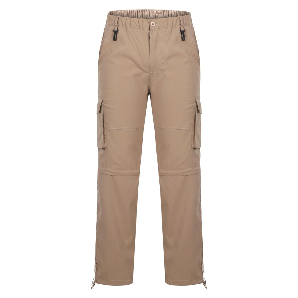 Dgoopd Straight Leg Cargo Pants for Men Casual Stretch Waist Pants Lightweight Cotton Joggers Athletic Workout Pants Khaki