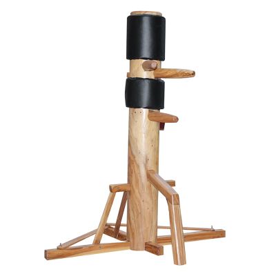 NYZAL 67" H Solid Wood Wing Chun Wooden Target Training Dummy IP Man Martial Arts Traditional Kung Fu