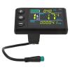 PerGar Electric Bicycle LCD Display Instrument, Abs Waterproof LCD s866 Electric Scooter Display, 5 pin Plug Electric Bicycle Color Display Control Panel for Electric Bicycle Scooter view 1
