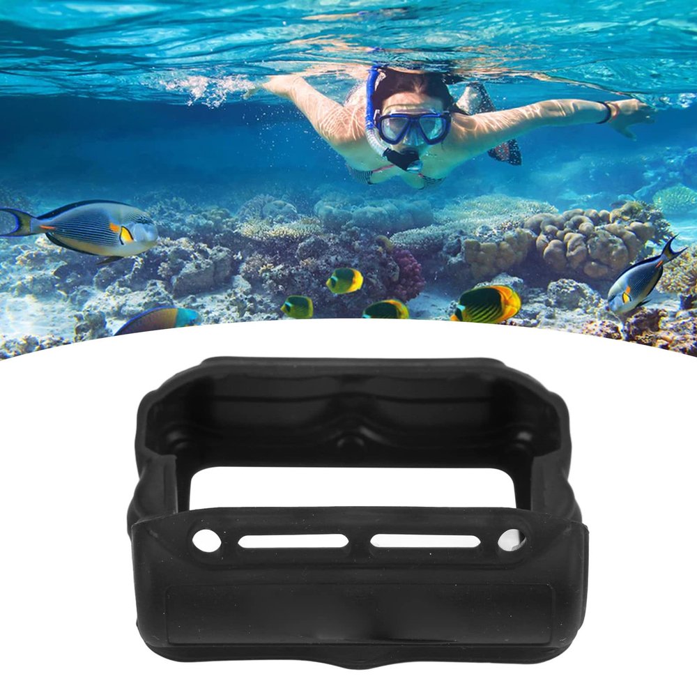 SASKATE Diving Silicone Protector Cover for Shearwater Perdix Ai Sa Diving Computer Watch (Black)