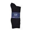 GAP Mens Crew Socks, Multi-Pack Adult Socks, Soft & Stretchy, Black (6-Pack), One Size view 3