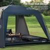 SOUUXIU 1Piece Canopy Tent/2PCS Door Net/Door Curtain for Canopy Waterproof Sun Protection Easy to Install for Camping Picnic Backpacking view 3