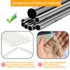 4-Pcs Metal Straws Reusable Compatible Owala water bottle 24 oz 32 oz with 2 Straw Cleaner, Steel Replacement Straws Parts, Reduce Straw Replacement view 4