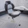 Asixxsix Aluminum Alloy Boat Seat Base with 3/4in Pin Post Socket, 7x7 inch, Heavy Duty Boat Seat Pedestal Base Bracket Boat Seat Mount for Marine Boat, Pontoon, Fishing Boat view 3