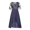 a Line Dresses for Women 2024 Formal Short Sleeve Square Neck Lace Chiffon Party Dresses Elegant Ruffle Swing Dress Prime of Day Deals October 8-9 Women Elegant Dresses for Women 2024 Purple L view 4