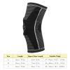 Knee Brace with Silicone Pad for Running and Sports - Black Nylon Sleeve for Stable Support and Protection (M) view 3