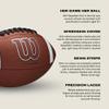Wilson GST SpeedSkin Heir Football - Brown, Women's Size view 4