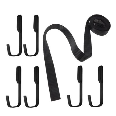 BRIGHTFUFU 1set Tree Stand Hangers Metal Hooks and Strap for Hunting Accessories Portable and Versatile Gear for Outdoor Activities and Tree Climbing