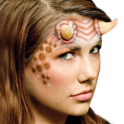 HALLOWEENFX Alien Horns - 2 PC. Beige