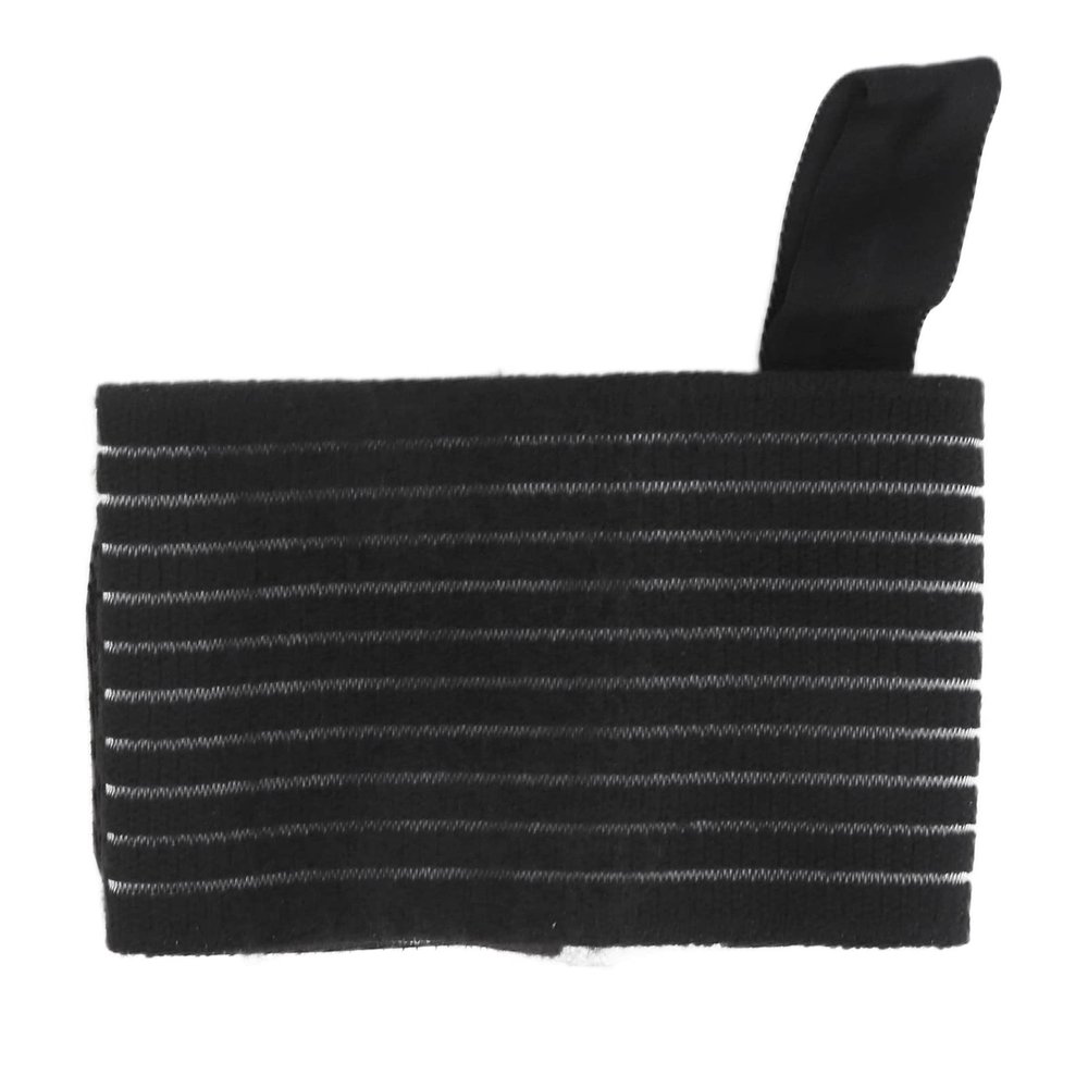 ChengyuWei Elastic Wrist Wraps - Thumb Buckle - Multi - Sport Usage for Injury Prevention (Black)