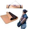 Breath Flows Cork Yoga Mat | Non-Slip TPE Bottom for Extra Grip | Eco-Friendly, Lightweight, and Durable | 72" x 24" for All Yoga and Fitness Activities | Includes Carrying Bag view 1