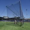 Cimarron Sports Baseball Softball Backyard Batting Cage Hitting Tunnel (50'L x 12'W x 10'H) | Heavy Vinyl Backstop Net Saver with Pitcher Training Target (4'W x 6'H) view 4