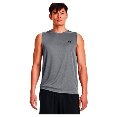 Under Armour Men's Velocity Muscle Tank Top, (012) Pitch Gray Light Heather / / Black, Medium