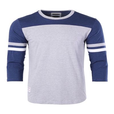 ZIMEGO Mens 3/4 Sleeve Shirt - Active Casual Fashion Baseball Cotton Jersey Tee