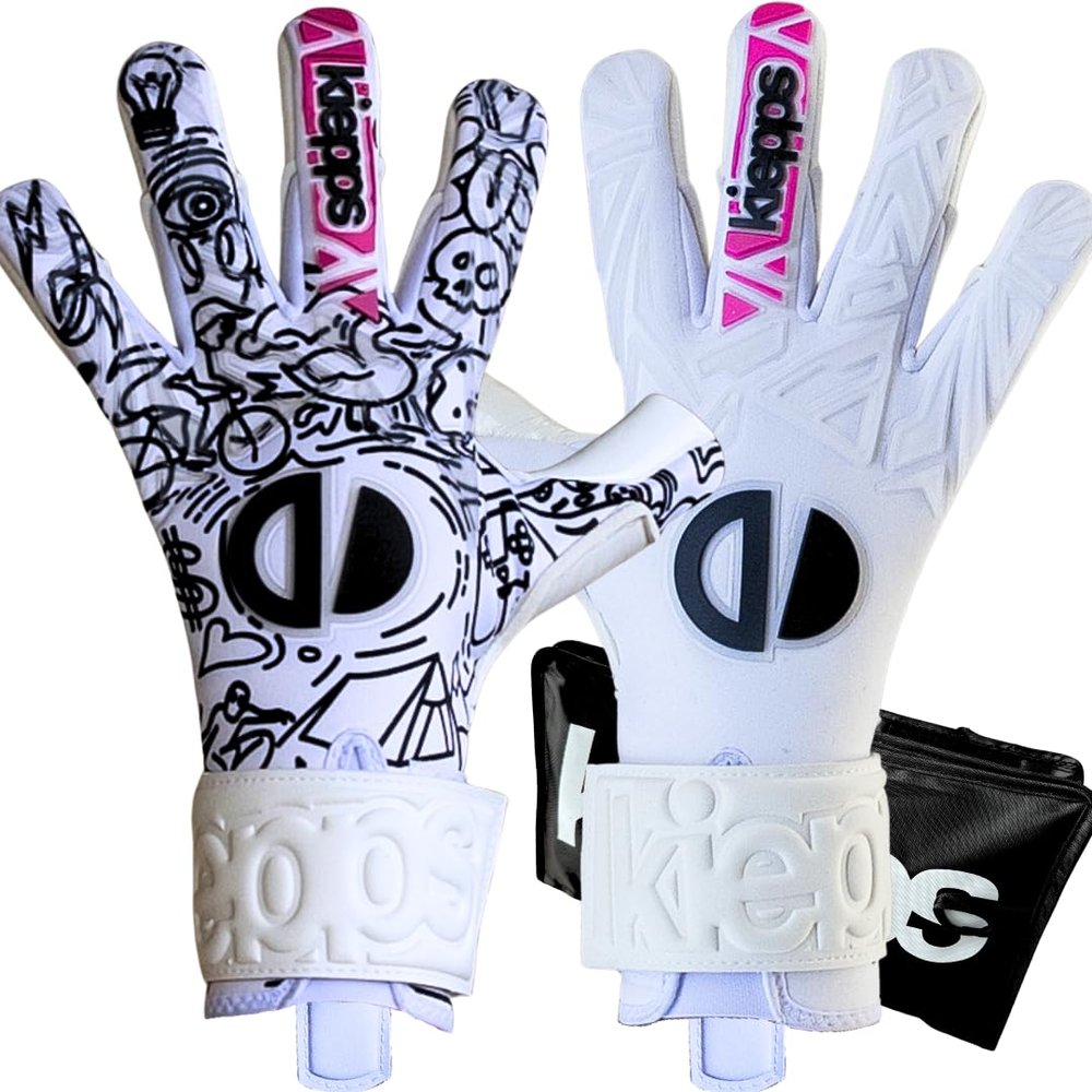 KIEPPS Aerolite PRO | Premium Professional Goalie Gloves Adult & Youth | Best Grip for Dry & Wet Weather | Breathable & Lightweight | 4mm Contact Latex | Premium Goalkeeper Gloves | No Fingersave (9)