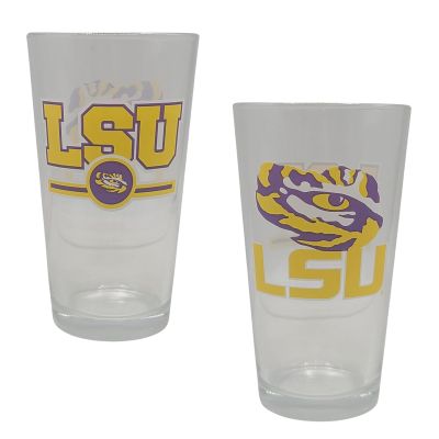 Boelter Brands Licensed NCAA Letterman 16oz Pint Glass (LSU Tigers)
