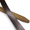 3515203 Reversible Belt Strap Without Buckle Replacement Full Grain Cowhide Leather Dress Belt Strap 1-3/8"(35mm) wide (Taupe/Brown, 34) view 3