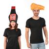DSplay Adult Couples Cheese Hat Costume Cosplay Halloween Costumes view 4