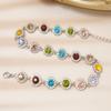 Wovanoo Crystal Choker Necklace Sparkly Rhinestone Chokers Gold Colorful Necklaces for Women Colorful Silver view 4
