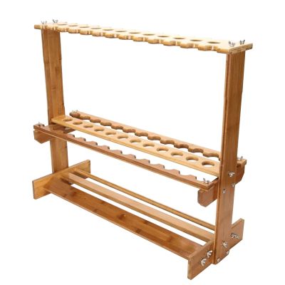 SHENJIA Martial Arts Sword Holder, Large Floor Standing Display Sword Stand for Katana Swords, Wooden Flute Rack, Fishing Rod, Vertical Swords Racks