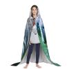 NOUZU Manatee Animals Calf Print Hooded Cape,Robe-Hooded Cap Cloak,Unisex Hooded Cloak For Halloween Cosplay Costumes view 4