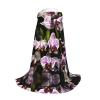 NOUZU Orchids Print Hooded Cape,Robe-Hooded Cap Cloak,Unisex Hooded Cloak For Halloween Cosplay Costumes view 3