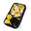Black and White Flower Pickleball Kit with 2 Paddles view 4