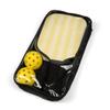 Cute Yellow Pastel Stripe Pickleball Kit view 4