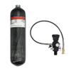 TUXING 4500Psi High Pressure Composite Cylinder, 3L Carbon Fiber Scuba Tank, CE Approved, Paintball Air Tank (3L Carbon Fiber Tank with Valve A) view 1
