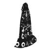 NOUZU Music Symbols Love Print Hooded Cape,Robe-Hooded Cap Cloak,Unisex Hooded Cloak For Halloween Cosplay Costumes view 2