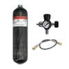 TUXING 4500Psi High Pressure Composite Cylinder, 3L Carbon Fiber Scuba Tank, CE Approved, Paintball Air Tank (3L Carbon Fiber Tank with vakve D) view 1