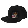 Choose Life - Conservative Christian Anti-Abortion Pro Life Hats Adjustable Fashion Flat Bill Baseball Cap Trucker Caps for Outdoor Adult Black view 1