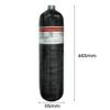 TUXING 4500Psi High Pressure Composite Cylinder, 3L Carbon Fiber Scuba Tank, CE Approved, Paintball Air Tank (3L Carbon Fiber Tank) view 3