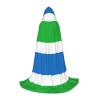 NOUZU Sierra Leone Flag Print Hooded Cape,Robe-Hooded Cap Cloak,Unisex Hooded Cloak For Halloween Cosplay Costumes view 1