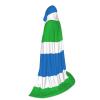 NOUZU Sierra Leone Flag Print Hooded Cape,Robe-Hooded Cap Cloak,Unisex Hooded Cloak For Halloween Cosplay Costumes view 2