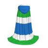 NOUZU Sierra Leone Flag Print Hooded Cape,Robe-Hooded Cap Cloak,Unisex Hooded Cloak For Halloween Cosplay Costumes view 3