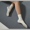 Larrok Yoga Pilates Socks 3 Pair for Woman with Non Slip Grippers,Barre Ballet Workout Athletic Crew Socks (White, US Footwear Size System, Adult, Women, Alpha, Medium, One Size) view 4