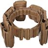 CrogaGear Tactical Battle Belt with Quick Release & Accessory Pouches - 7 in 1 Duty Belt for Men (Tan) view 2